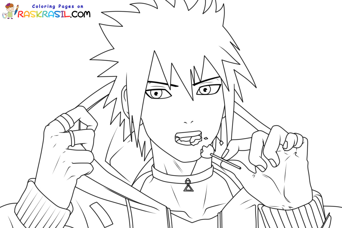 Desenho de Sasuke e amigos para colorir - Tudodesenhos