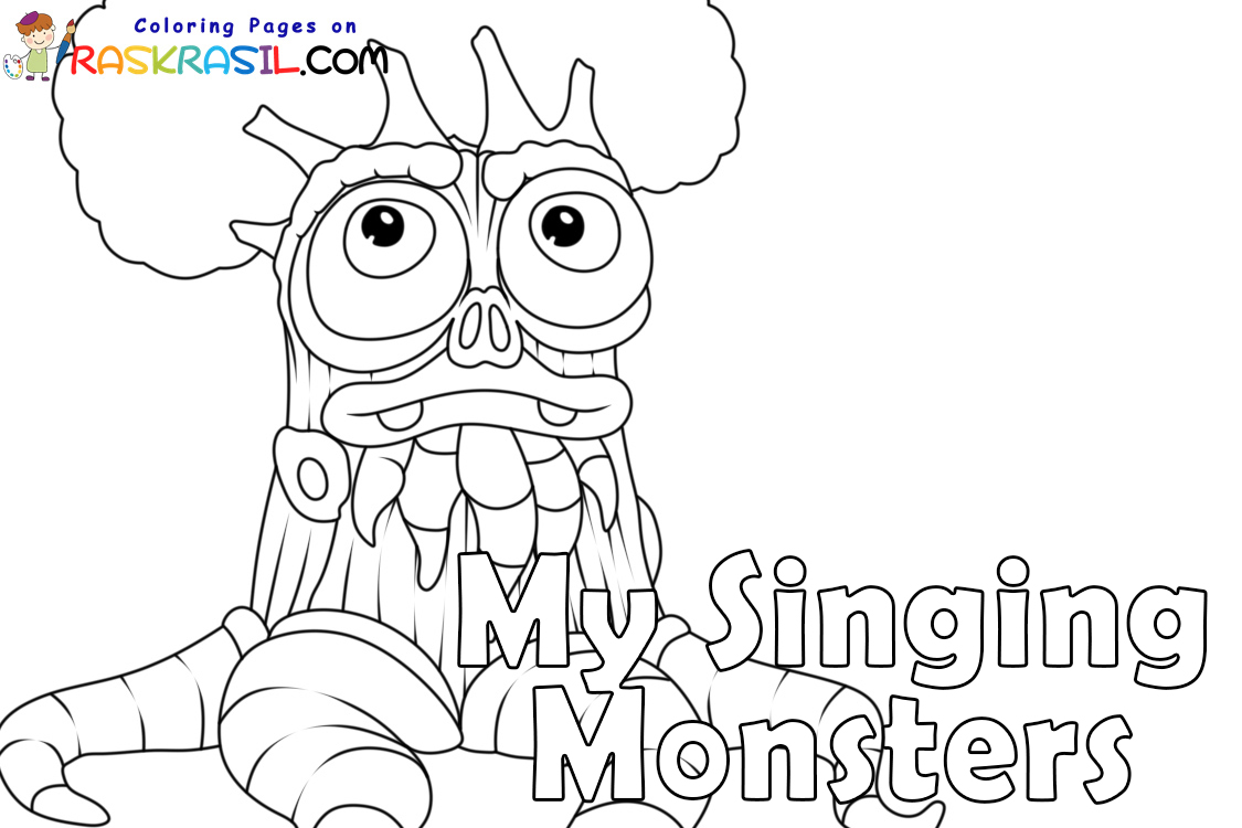 Aproveite a criatividade com as páginas para colorir My Singing Monsters