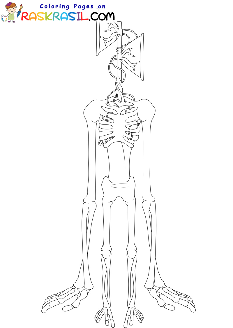 Dibujos de Siren Head para Colorear - 30 imágenes para imprimir gratis