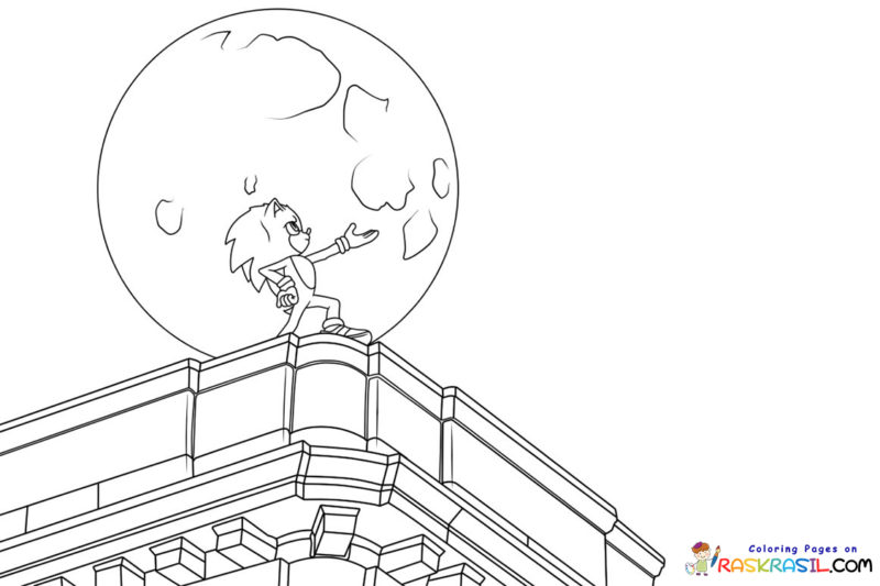 Desenhos de Sonic 2 O filme para Colorir