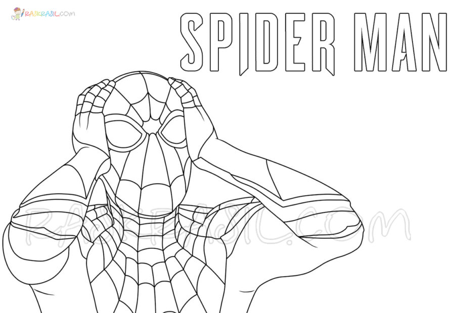 Coloriage Spiderman à imprimer