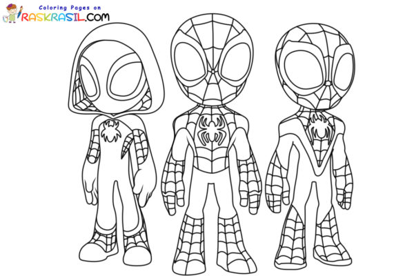 Disney Junior Spidey And His Amazing Friends Coloring Pages