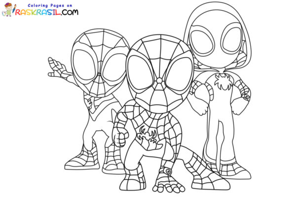 Spidey and His Amazing Friends Coloring Pages