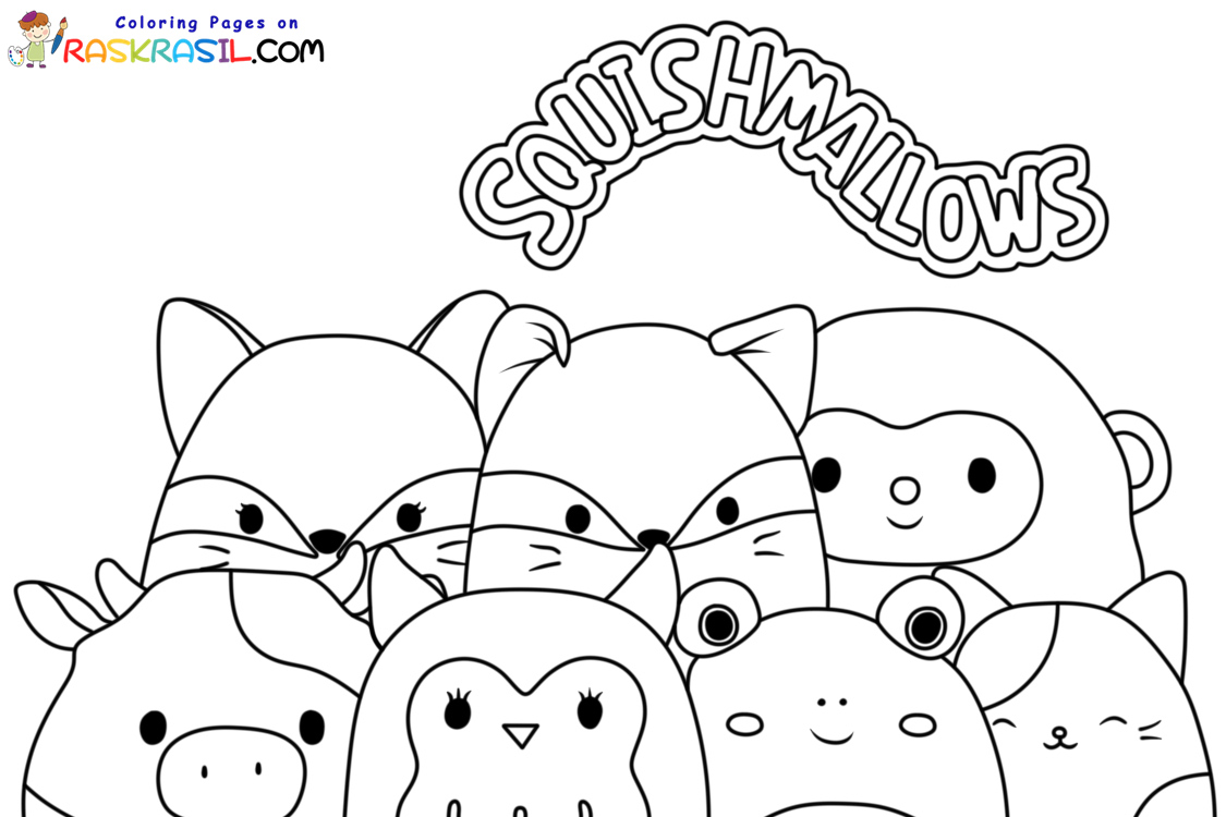 Coloriage Squishmallows à imprimer