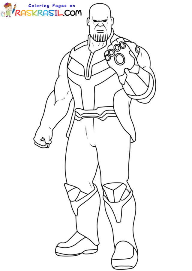 Thanos Coloring Pages