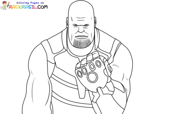 Coloriage Thanos à imprimer sur Raskrasil.com
