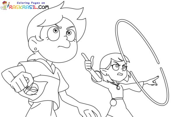 Ausmalbilder Willkommen im Haus der Eulen | Raskrasil.com