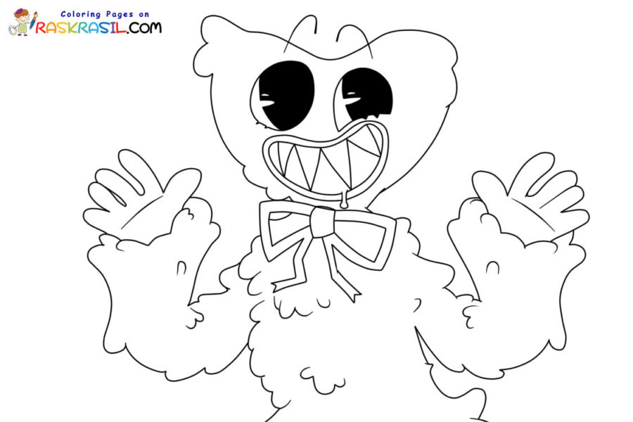 Coloriage Huggy Wuggy à imprimer