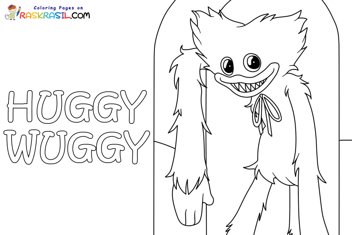 Desenhos de Huggy Wuggy para Colorir