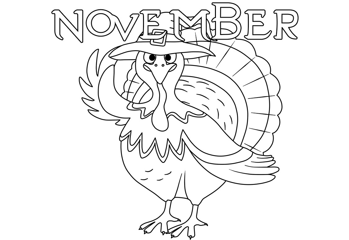 November Coloring Pages. 20 New Images Free Printable