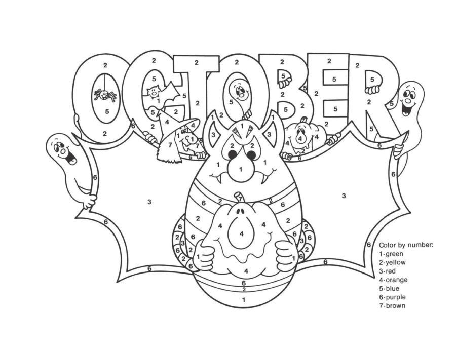 October Coloring Pages. 30 Images of Autumn Free Printable