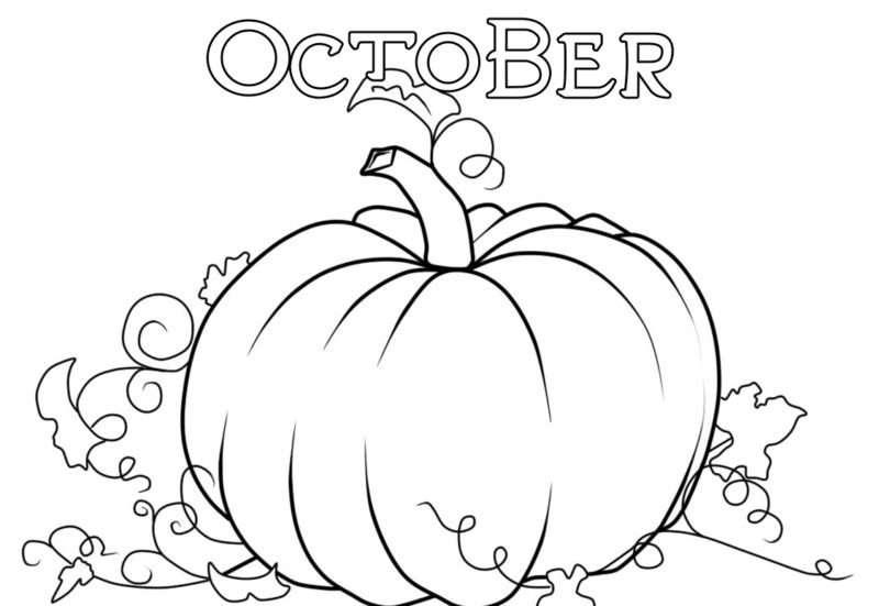 October Coloring Pages. 30 Images of Autumn Free Printable