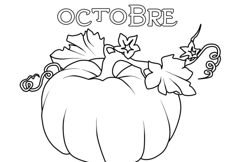 Coloriage Octobre. 33 nouvelles images à imprimer gratuitement
