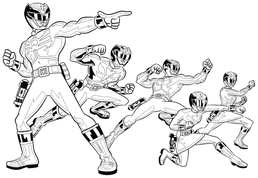 Desenhos do Power Rangers para Colorir - 110 imagens para imprimir