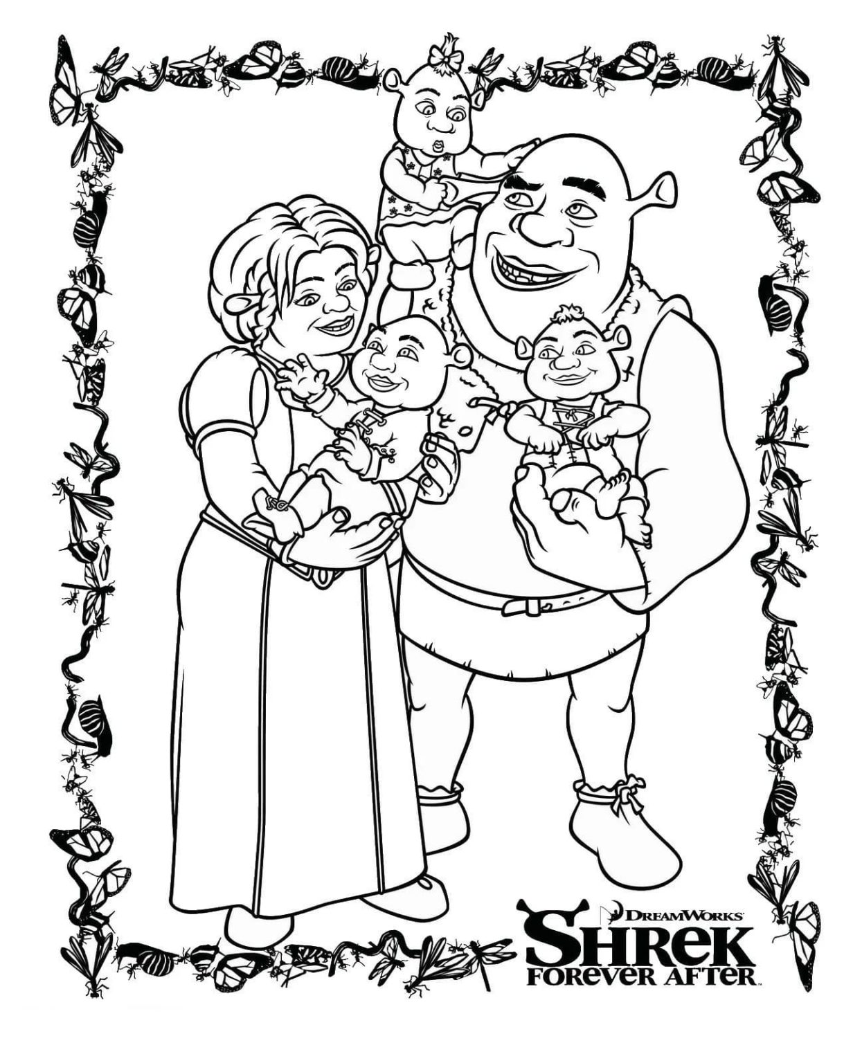 Desenhos do Shrek para colorir - 100 imagens para impressão gratuita
