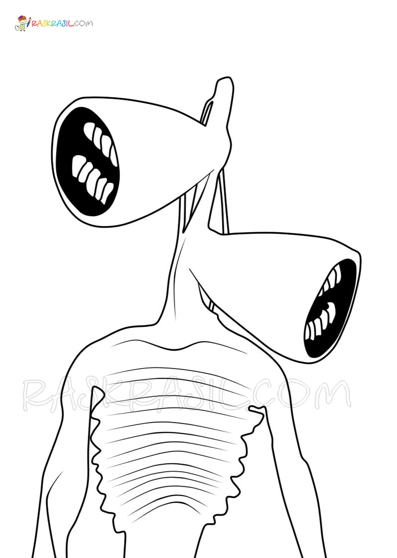 Siren Head Coloring Pages | 30 Pictures Free Printable