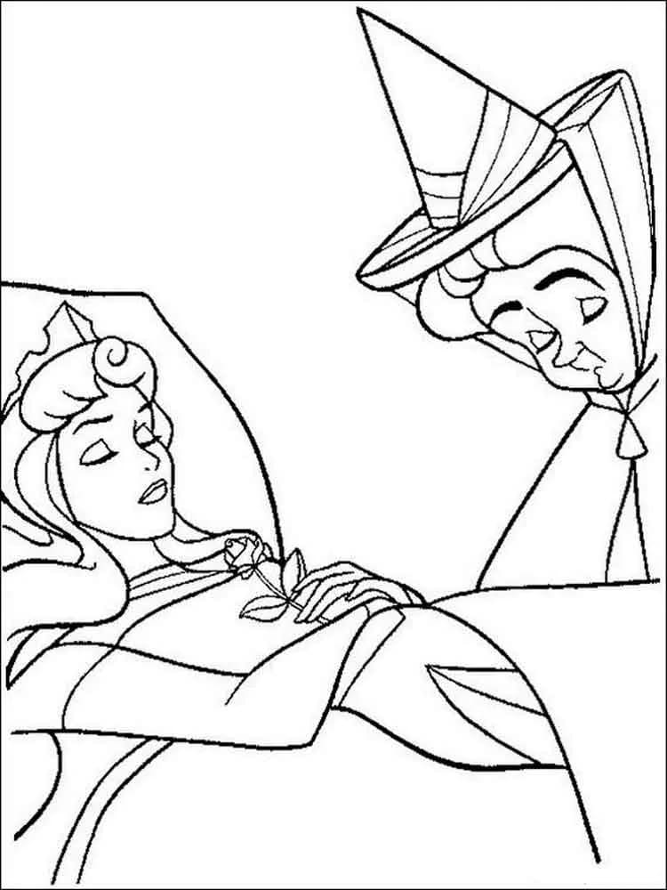 Desenhos do A Bela Adormecida para colorir - 100 imagens para imprimir