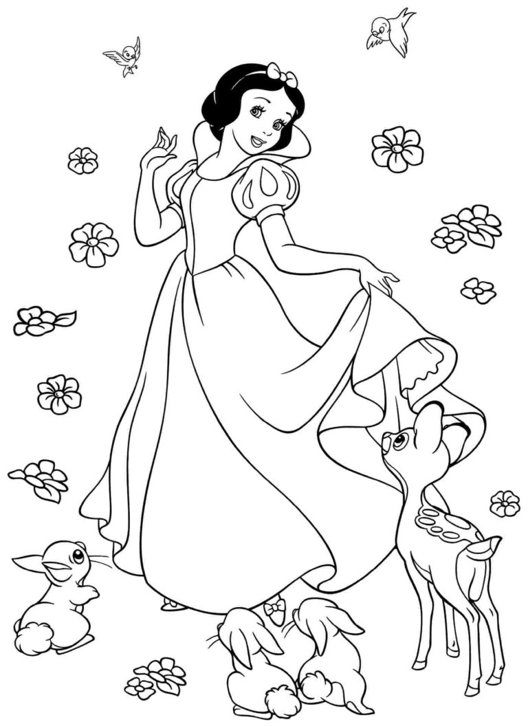 Snow White Coloring Pages | 100 Pictures Free Printable