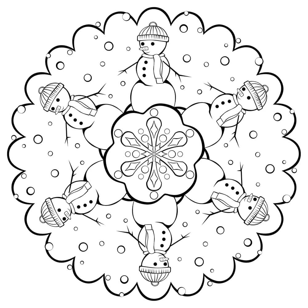 Snowflake Coloring Pages