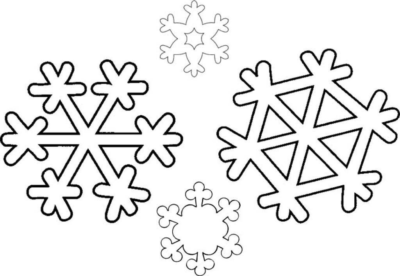 Kolorowanki Płatki śniegu