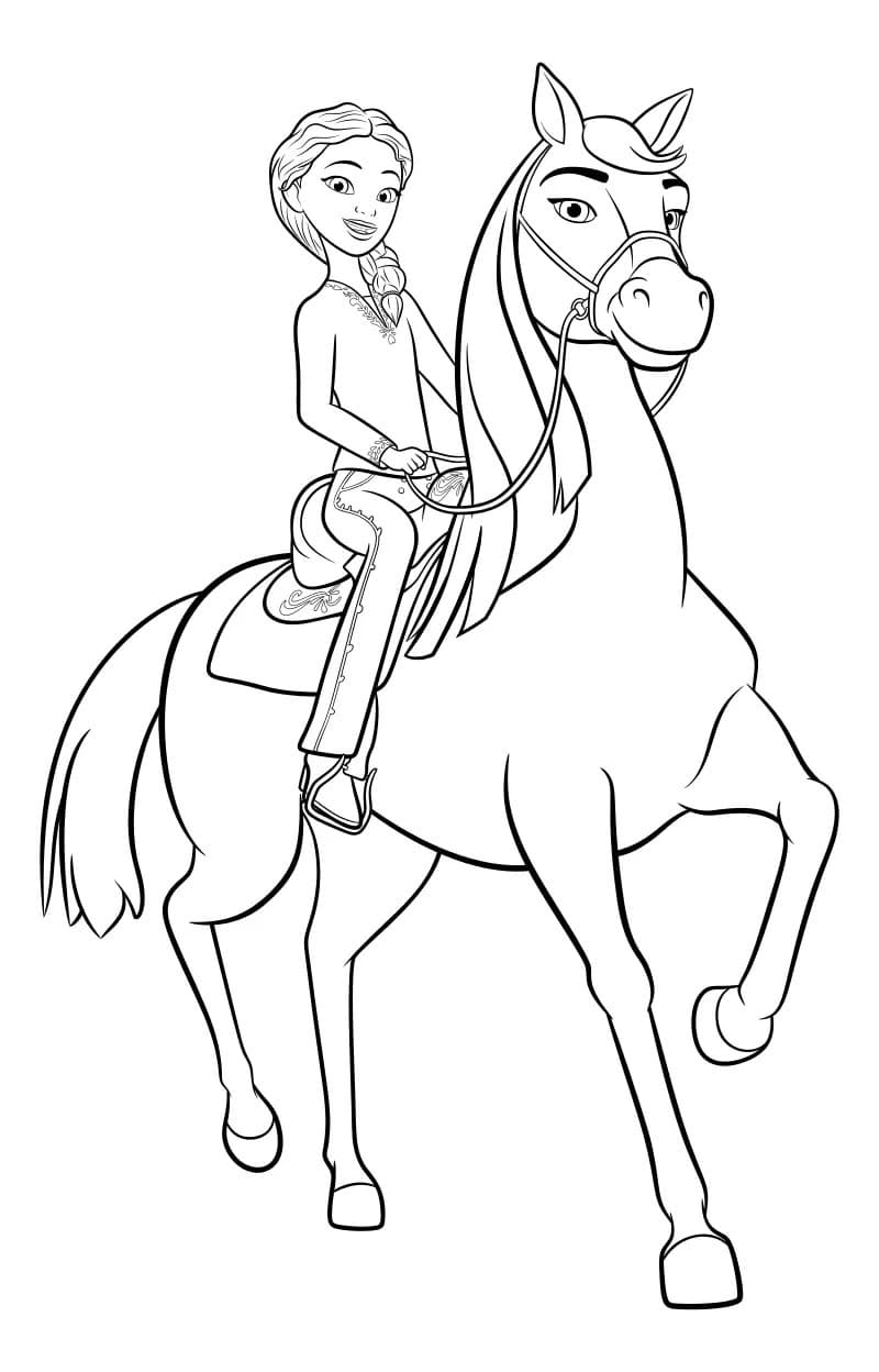 Spirit Riding Free Coloring Pages