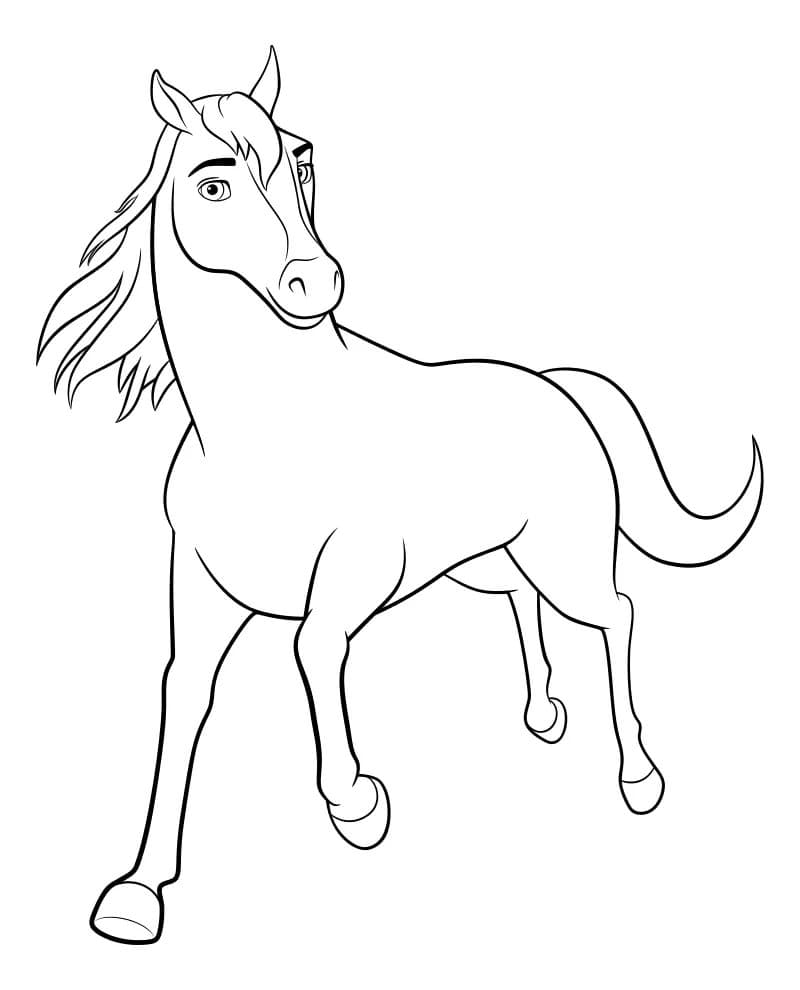 Kolorowanki Spirit Mustang | Darmowe Malowanki do wydruku