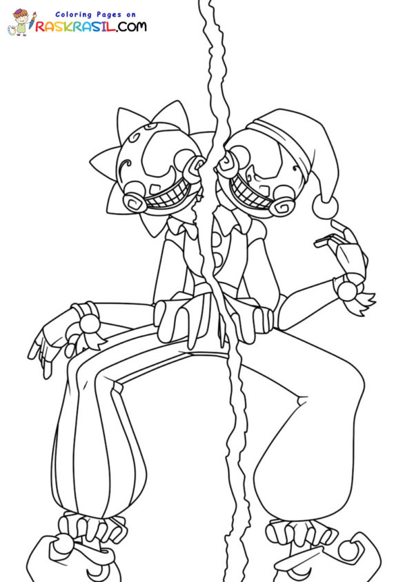 Sundrop FNAF Coloring Pages