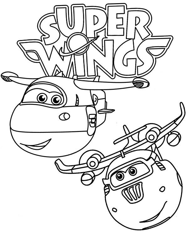 Dibujos para colorear de Super Wings. 100 imágenes para imprimir gratis