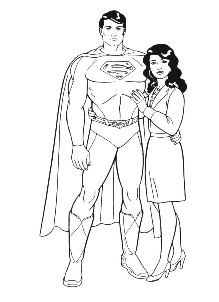 Раскраски Супермен - Распечатать или скачать бесплатно
