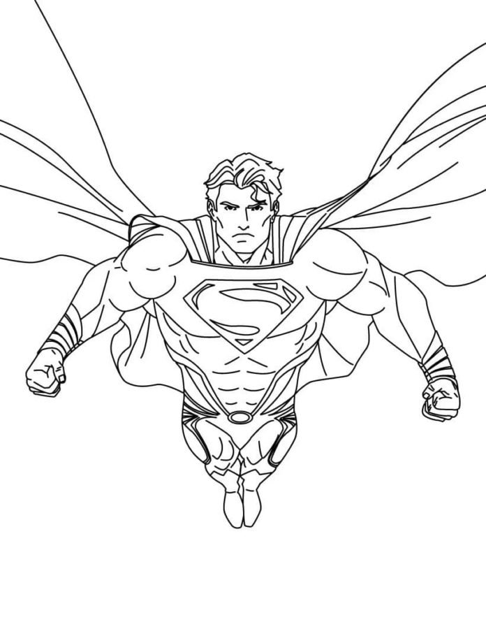Coloriage Superman - 110 meilleures images pour une impression gratuite