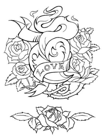 Tattoos Coloring Pages - 60 Pictures Free Printable