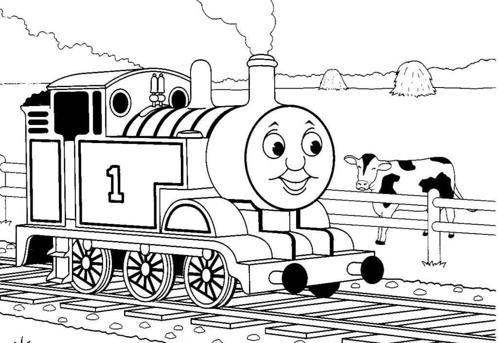 thomas halloween coloring pages