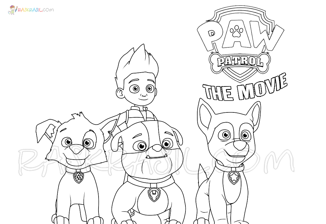 Paw Patrol The Movie Coloring Pages New Pictures Free Printable