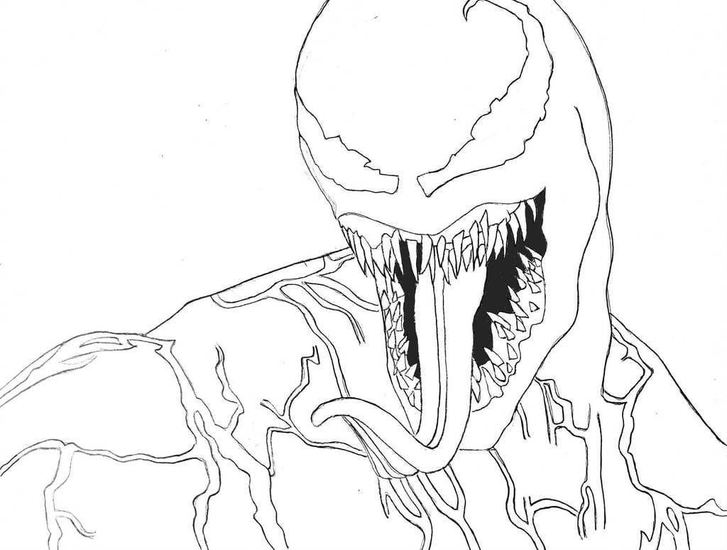 Ausmalbilder Venom | 60 Malvorlagen zum kostenlosen Drucken