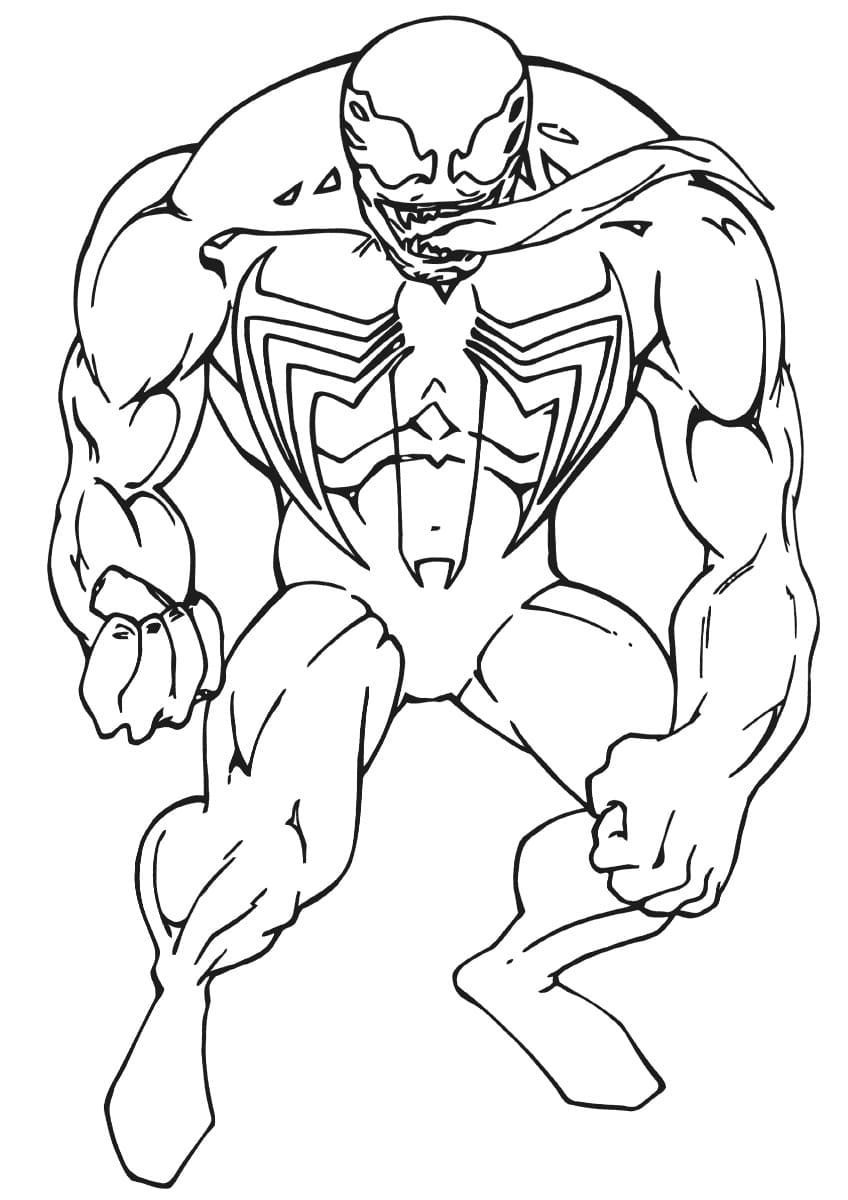 Dibujos de Venom para Colorear - 60 imágenes para imprimir gratis