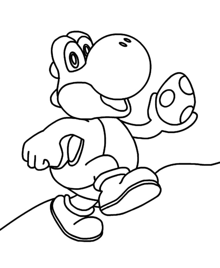 Coloriage Yoshi 50 Meilleures Images Imprimables Gratuites