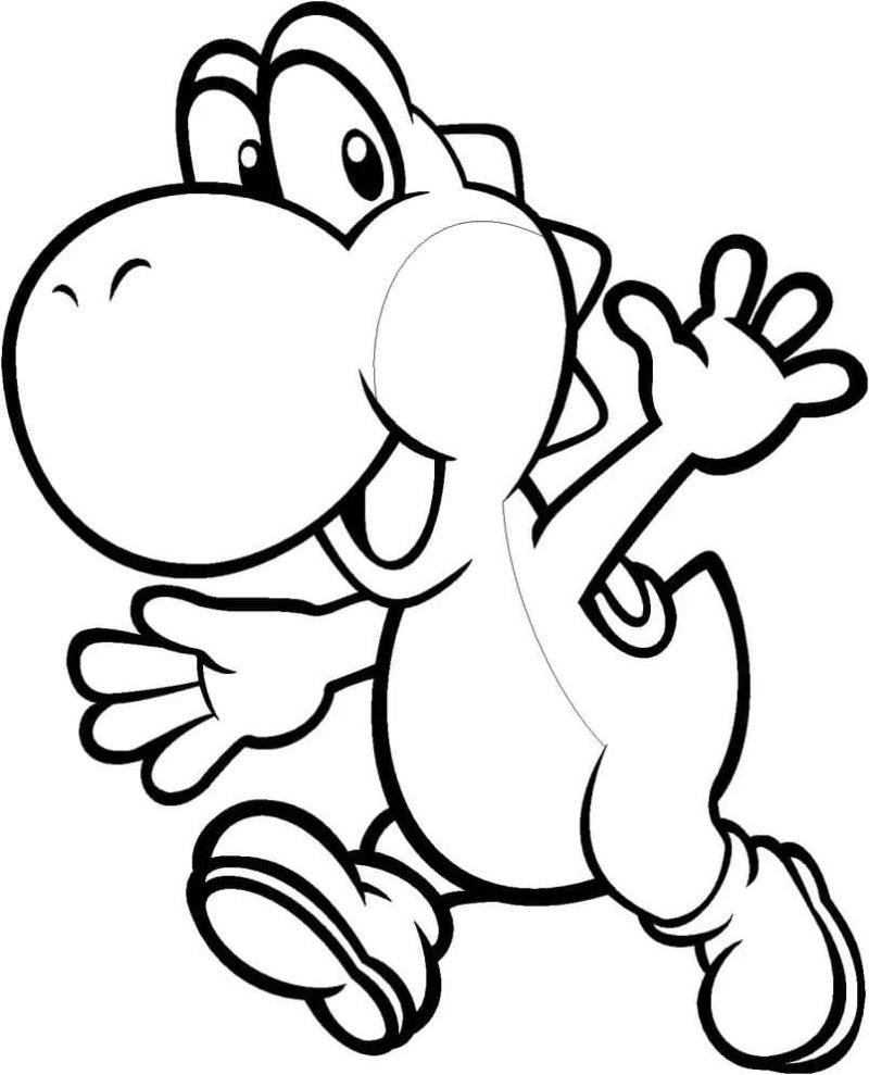 Coloriage Yoshi 50 Meilleures Images Imprimables Gratuites