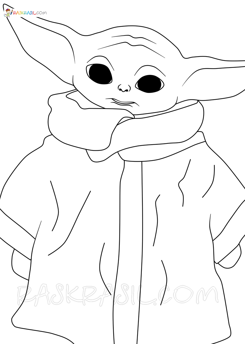 Baby Yoda Coloring Pages Coloring Pages