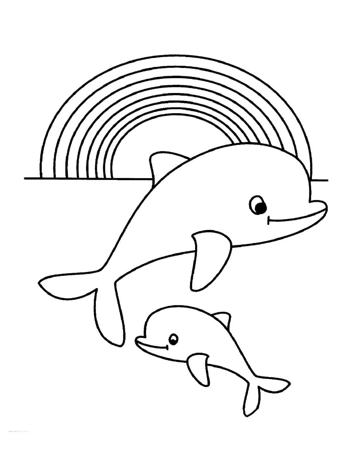 Delfin Ausmalbild. 20 Malvorlagen Kostenlos zum Ausdrucken
