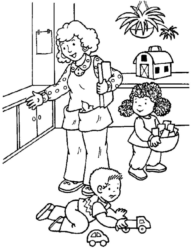 Ausmalbilder Kindergarten | Malvorlagen zum Ausdrucken