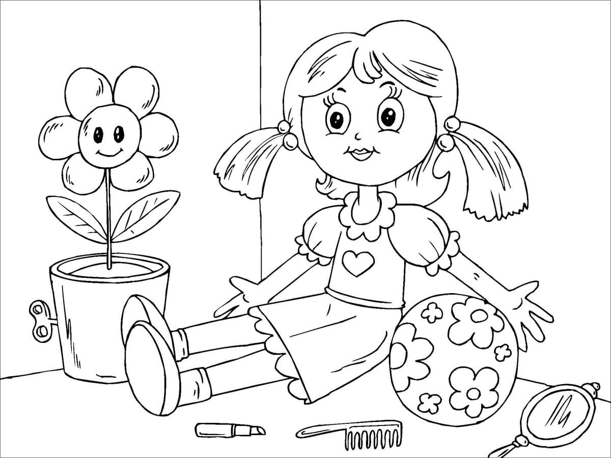 Dibujos de niños de jardin de infantes para Colorear