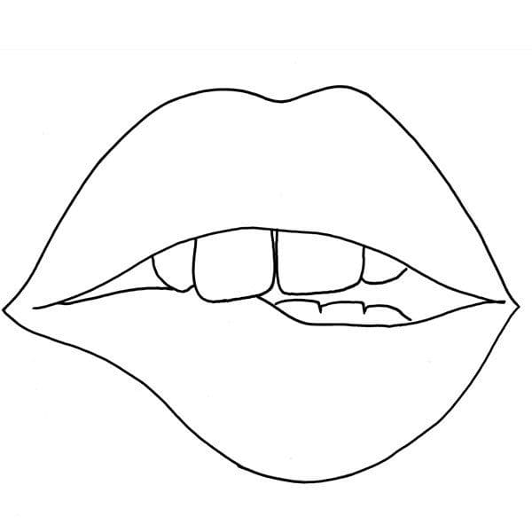 Dibujos de Labios para colorear - 35 imágenes para imprimir gratis