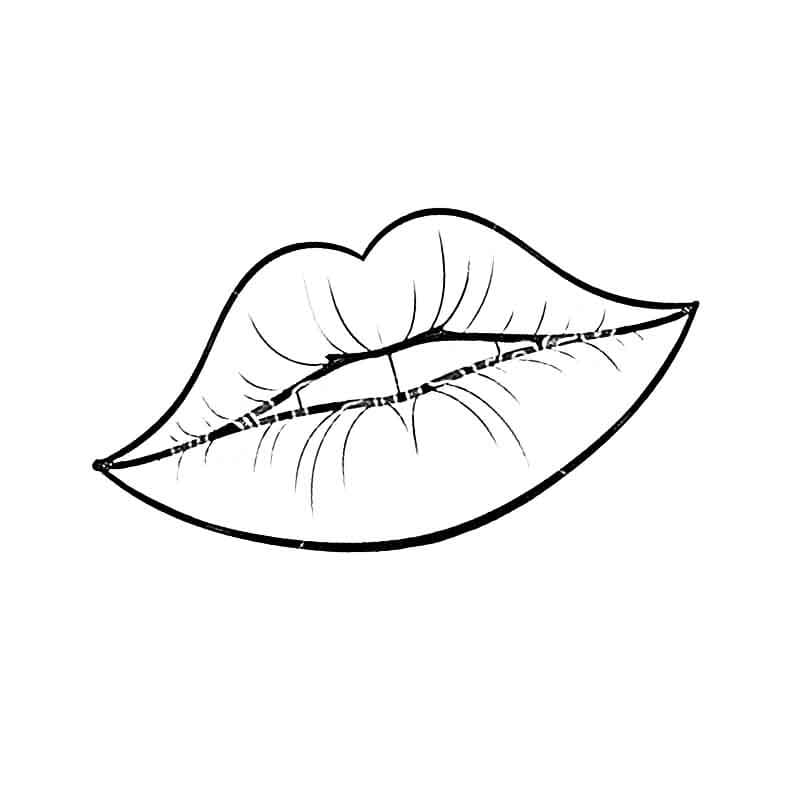 Dibujos de Labios para colorear - 35 imágenes para imprimir gratis