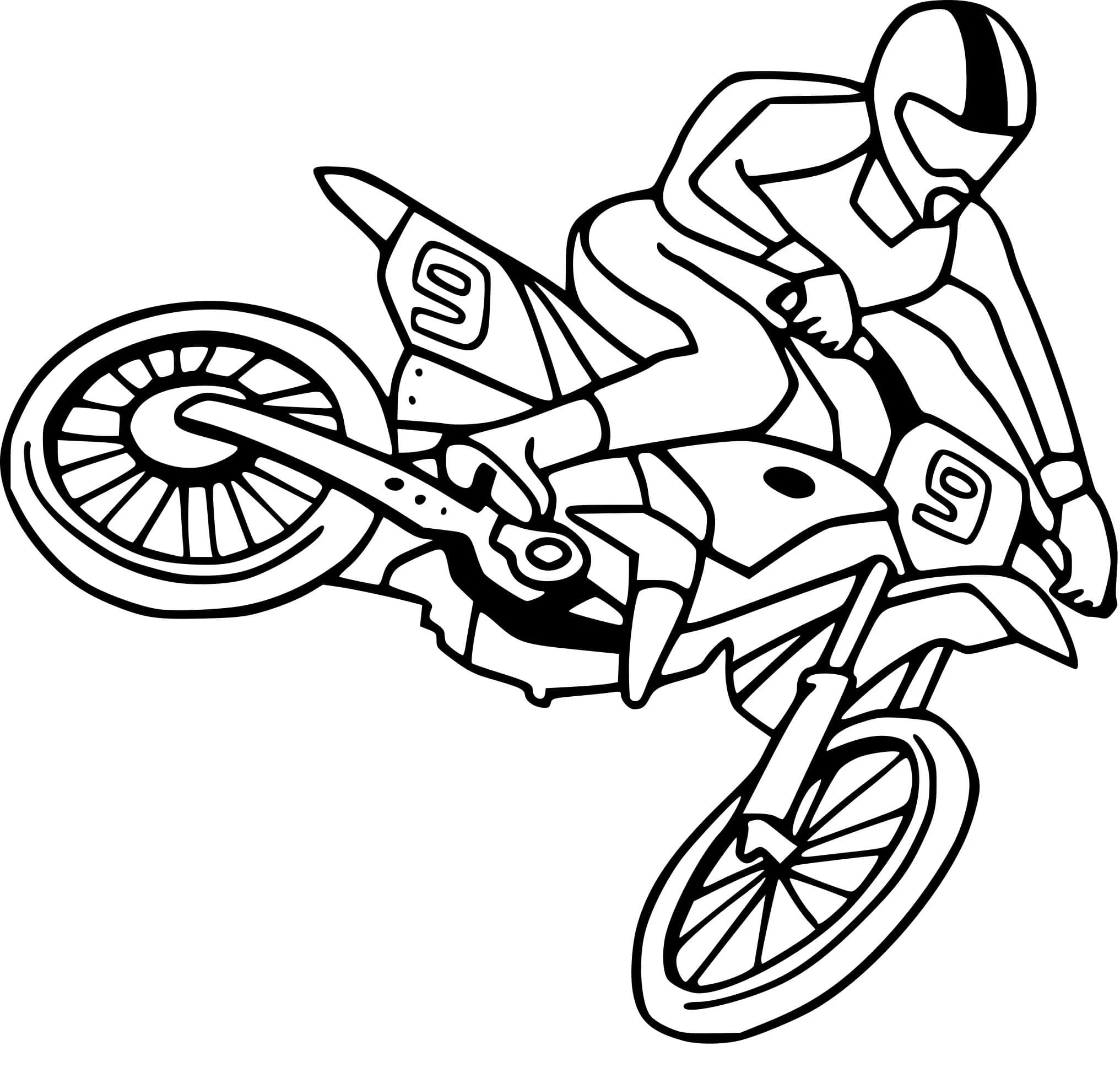 Printable Motorcycle Coloring Pages 4596