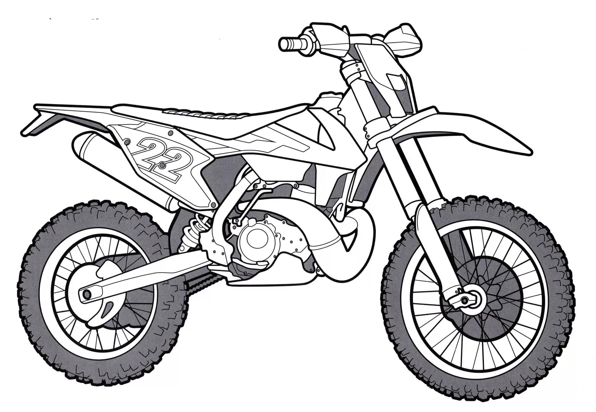 Motorcycle Coloring Pages