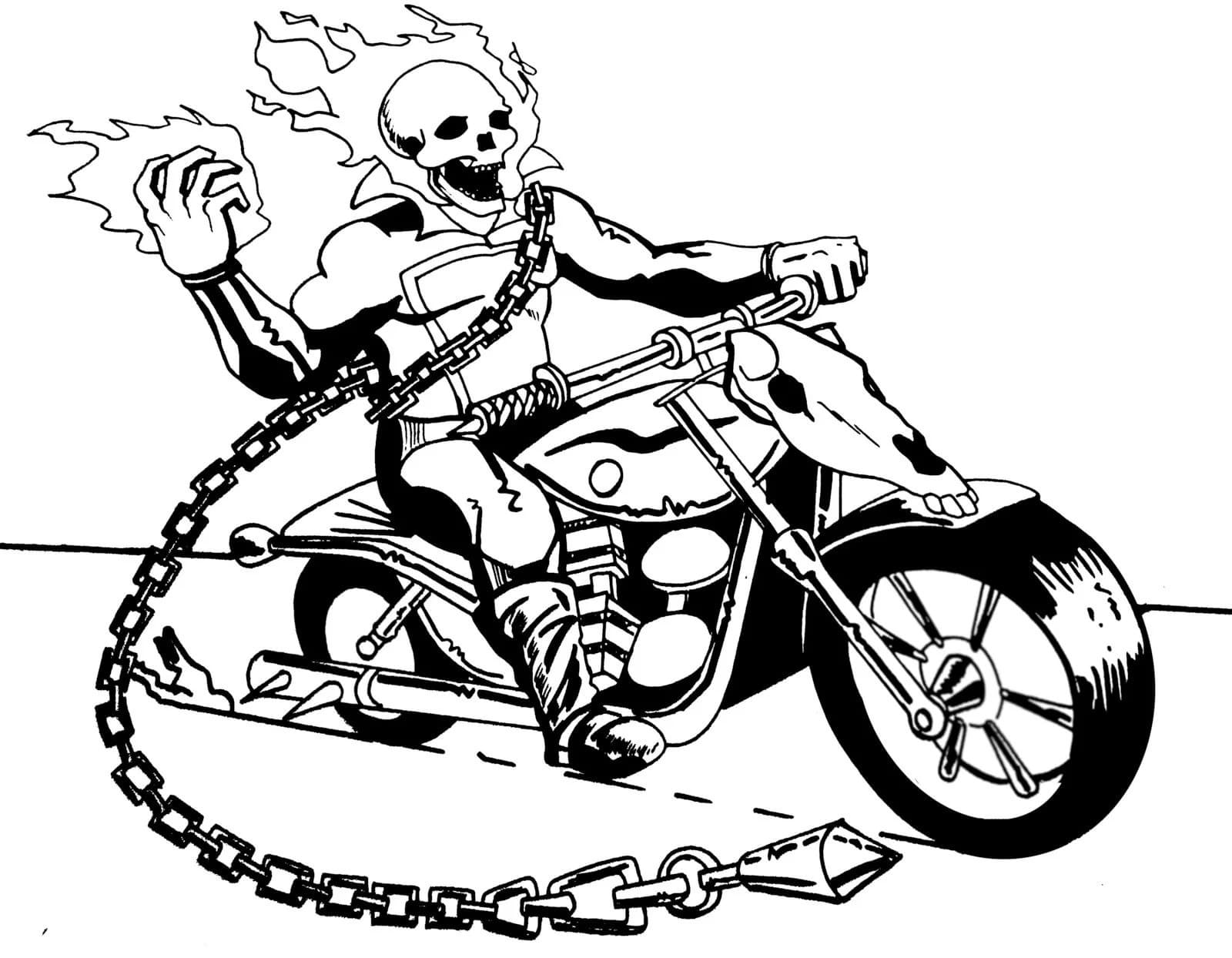 Motorcycle Coloring Pages For Kids. Free Printable