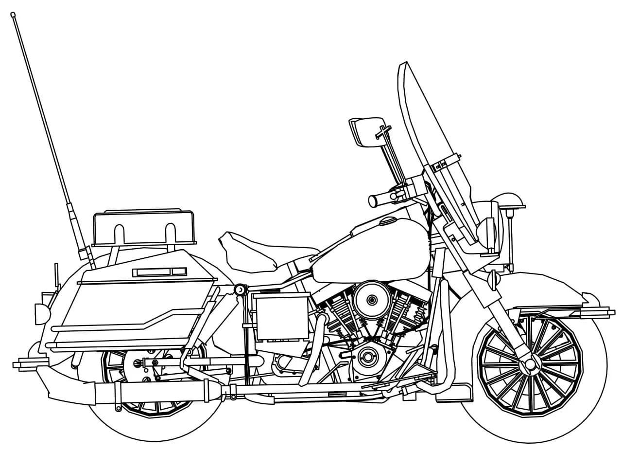 Dibujos de Motocicletas para Colorear