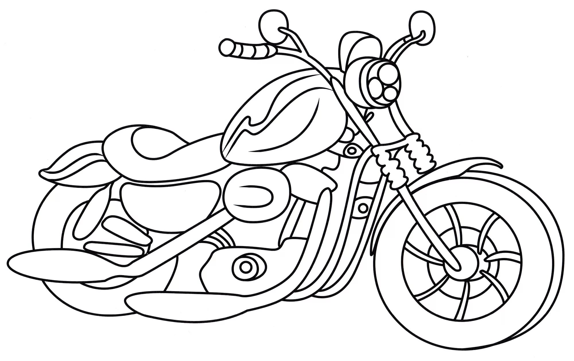 Раскраски Мотоциклы для мальчиков | Распечатать бесплатно