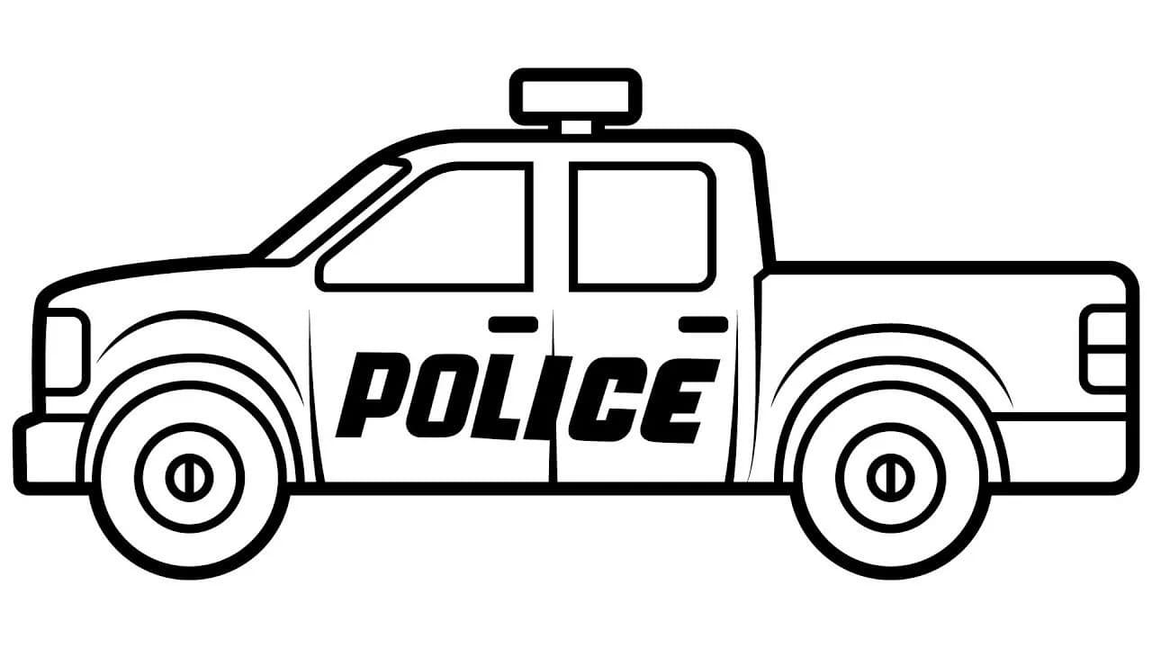 Police Car Coloring Pages