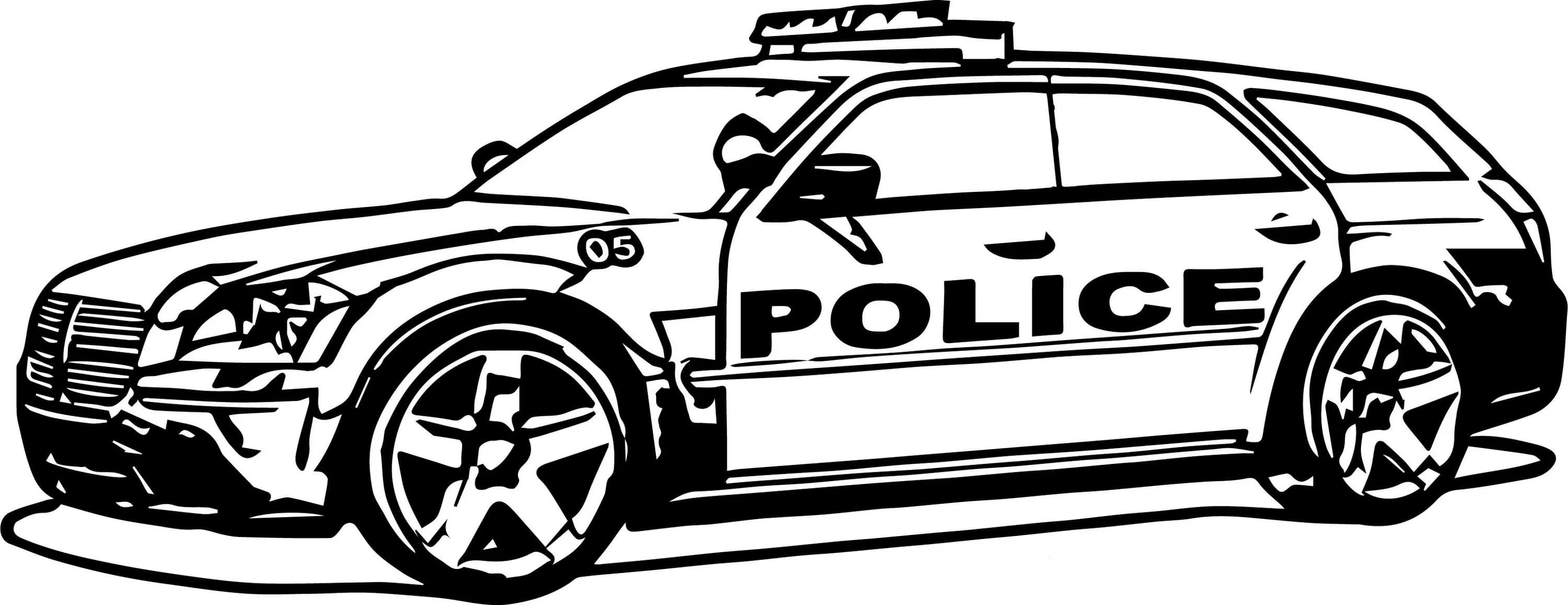 Police Car Coloring Pages